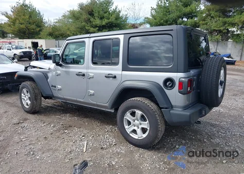 2021 Jeep Wrangler Unlimited Sport S 4X4 z USA, uszkodzony, nr VIN 1C4HJXDG6MW743538